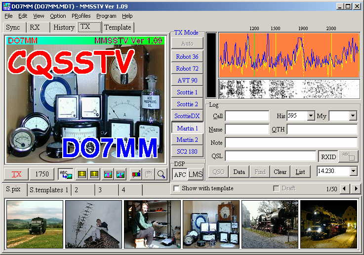 Screenshot von MMSSTV 87 KB
